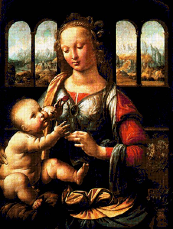 Мадонна с младенцем - живопись, младенец, мадонна, картина - предпросмотр