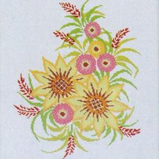 Оригинал схемы вышивки «цветы» (№248188)