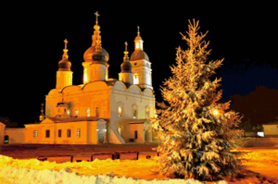 Тобольский кремль ночью - ночь, тобольск, кремль - предпросмотр