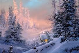 Зима, - дом, зима, природа - оригинал