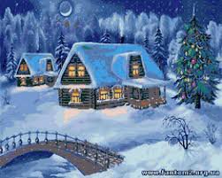 Зима. - дом, зима, природа, пейзаж - оригинал