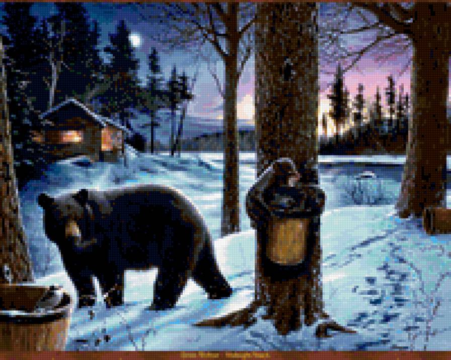 медведи - медведи, мишки, зима, природа - предпросмотр