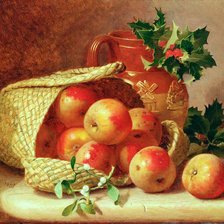 Оригинал схемы вышивки «Натюрморт с яблоками» (№249662)
