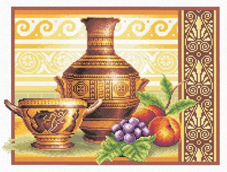 Античные вазы - для кухни, фрукты, натюрморт - оригинал