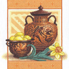 Оригинал схемы вышивки «Античные вазы» (№250439)