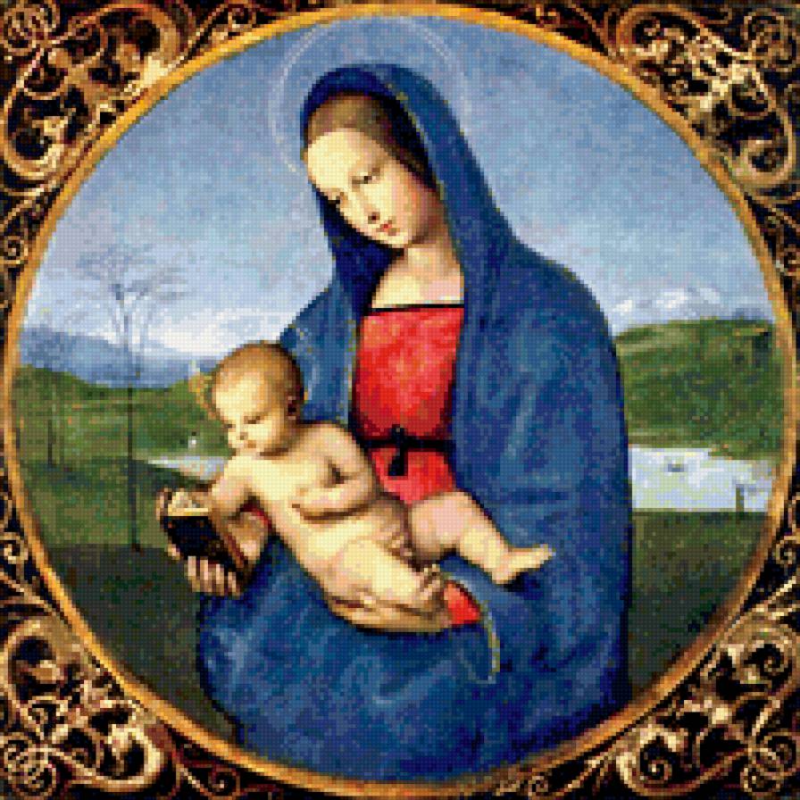 мадонна с младенцем - икона, женщина, дети, религия - предпросмотр