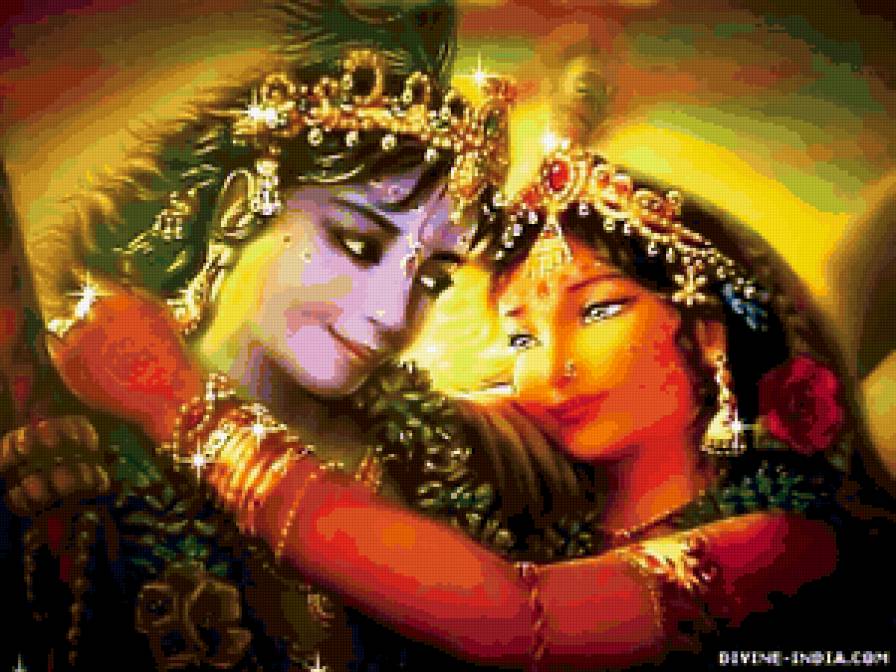 КРИШНА И РАДХА - пара, влюбленные, индия, боги - предпросмотр