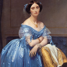 Оригинал схемы вышивки «Портрет принцессы де Бройля» (№251297)