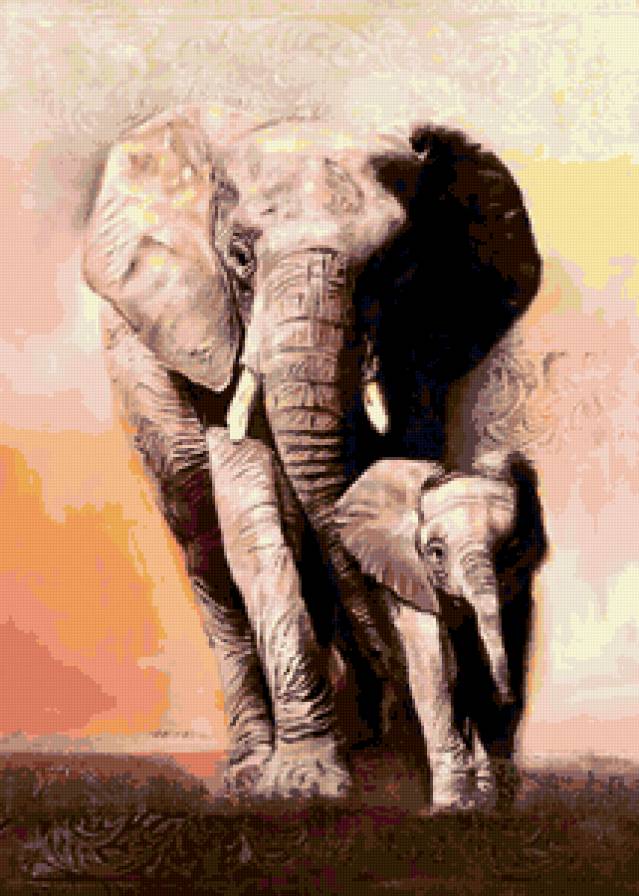 Величественные гиганты 1 - животные, анималисты, слоны - предпросмотр