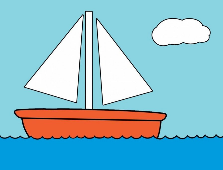 Картина "Корабль" у Симпсонов - картина, симпсоны, корабль - оригинал
