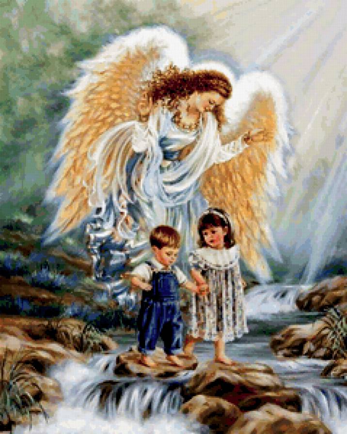 Ангел и детки - ангел, дети - предпросмотр