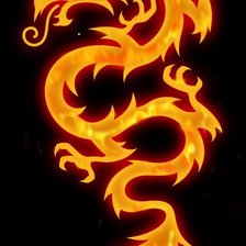 Схема вышивки «огненный дракон»