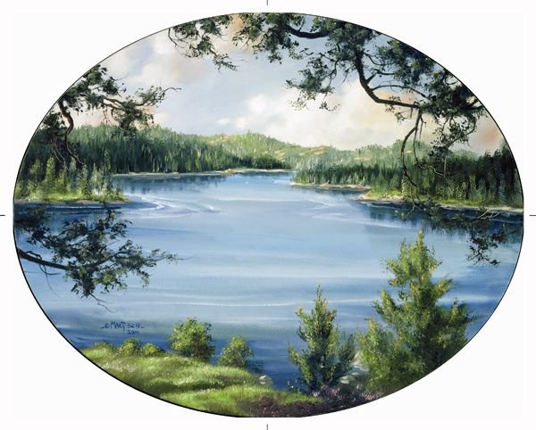 Серия "Пейзажи" - озеро, пейзаж - оригинал