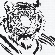 Оригинал схемы вышивки «Тигр» (№256111)