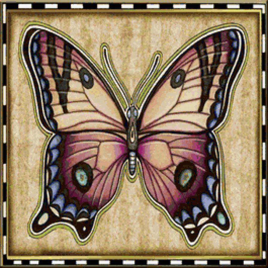 Подушка "Бабочка" - подушка, бабочка - предпросмотр