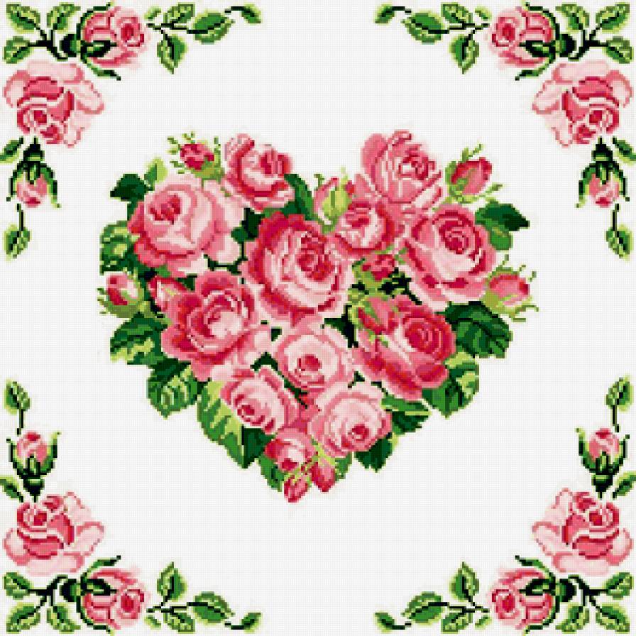 Подушка "Розы" - розы, цветы - предпросмотр