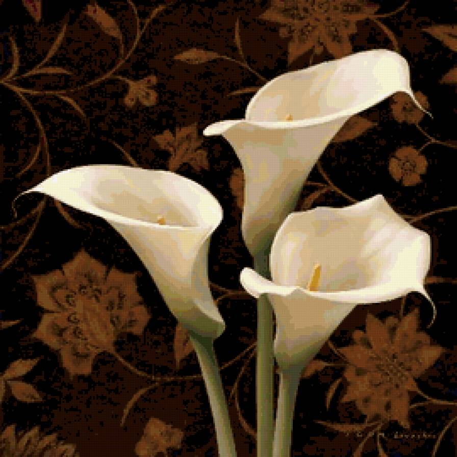 Подушка "Калла" - подушка, цветы - предпросмотр