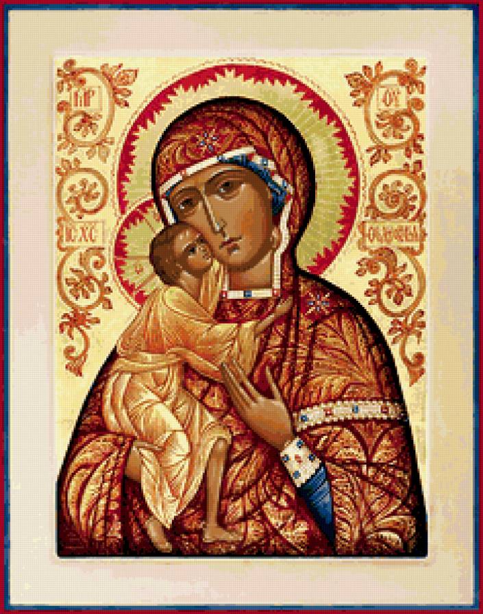 Икона Божьей матери Феодоровская - божья матерь, иконы, религия - предпросмотр