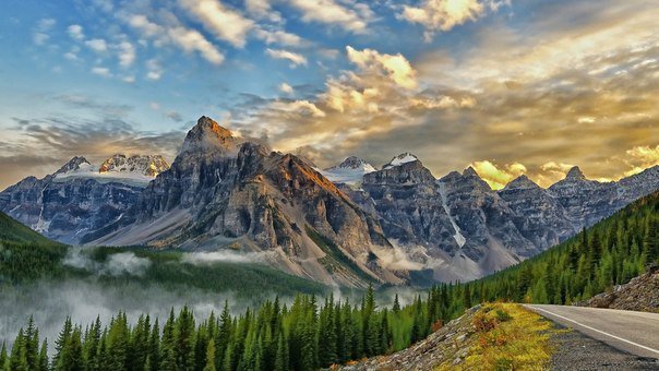 долина 10 пиков, Канада - горы, природа - оригинал