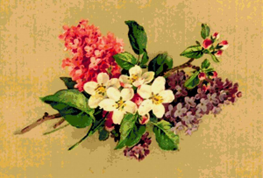 цветы весны - весна, сирень, букет, цветы - предпросмотр