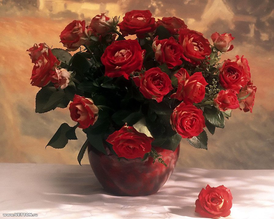 Серия ЦВЕТЫ. Букет роз - розы, букет, цветы - оригинал