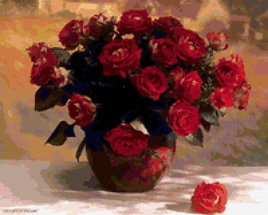 Серия ЦВЕТЫ. Букет роз - букет, розы, цветы - предпросмотр