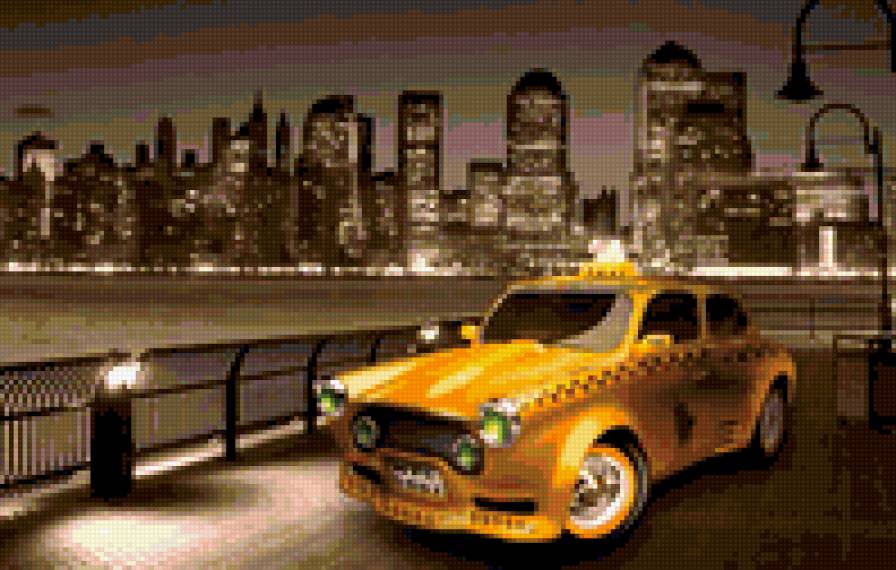 такси в нью-йорке - нью-йорк, машина, такси - предпросмотр