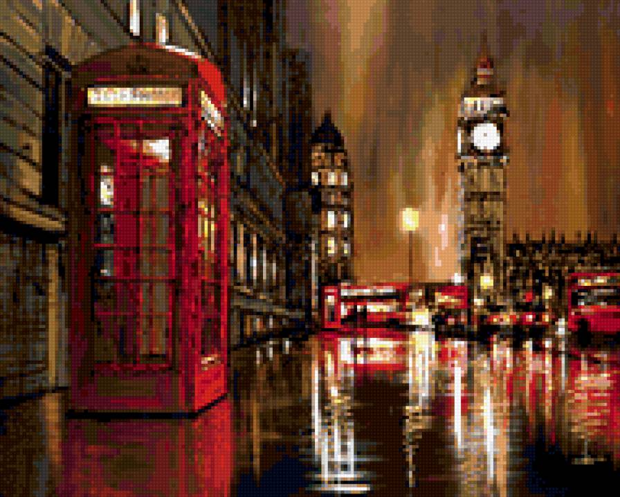 Paul Kenton- Golden Nigts - телефонная будка, англия, лондон - предпросмотр