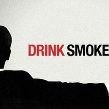 Схема вышивки «Drink, smoke, f_ck»