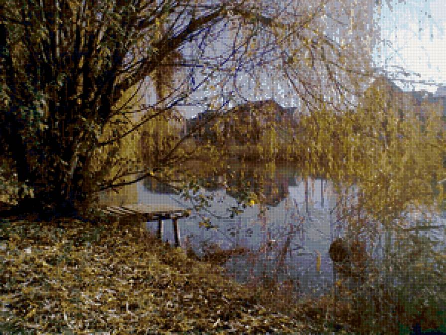 Осеннее озеро - крым, природа, озеро - предпросмотр