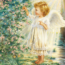 Оригинал схемы вышивки «Ангелы» (№260024)