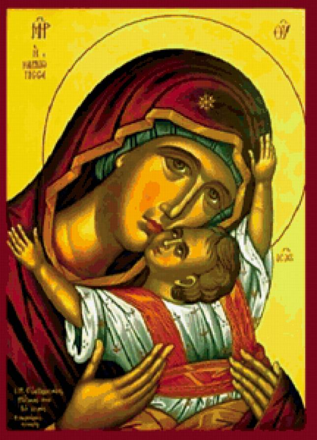 Икона Божьей матери Кардиотисса (Сердечная) - божья матерь, иконы, религия - предпросмотр