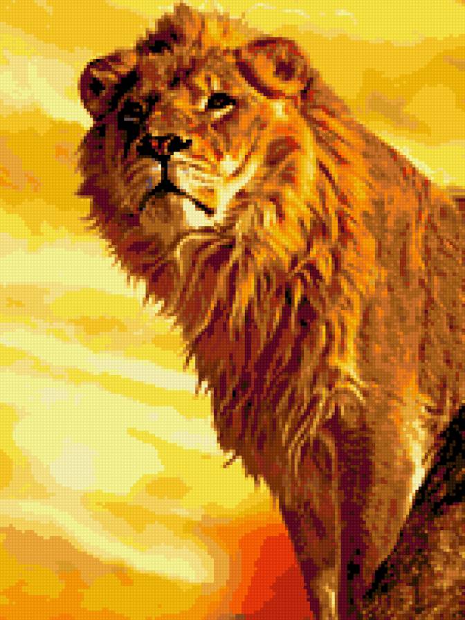 Царь Лев - животное, хищник, лев - предпросмотр