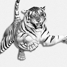 Оригинал схемы вышивки «Тигр» (№261044)