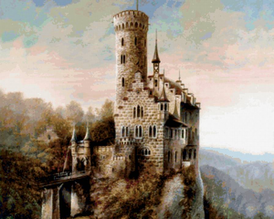 Замок - природа, замок, сказка, домик - предпросмотр