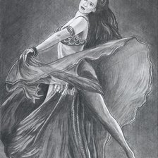 Оригинал схемы вышивки «Танцовщица» (№261997)