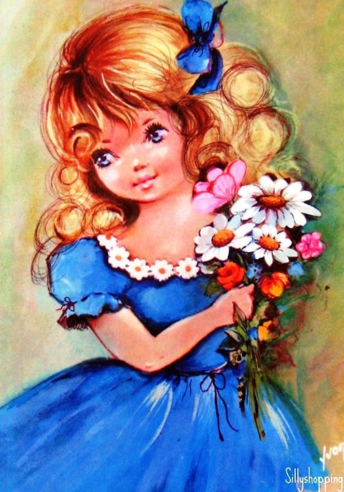 МАЛЕНЬКАЯ ОЧАРОВАШКА - цветы, милашка, очаровашка, букет, дети, девочка, детское - оригинал