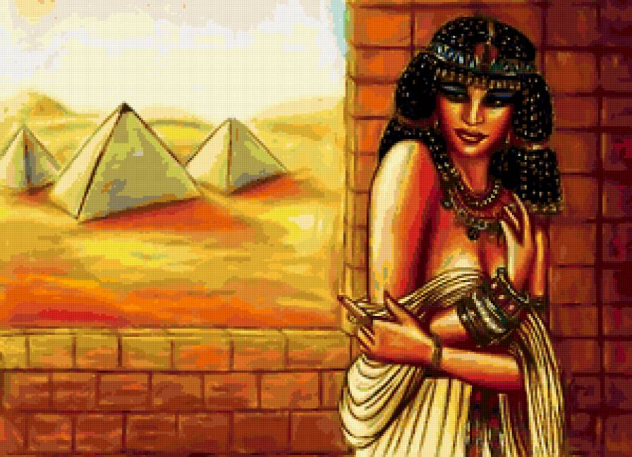 клеопатра - картина, египет, женщина, , царица, девушка - предпросмотр