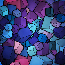 Схема вышивки «кубики)»