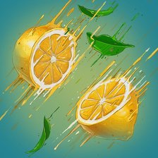 Оригинал схемы вышивки «лимон» (№263514)