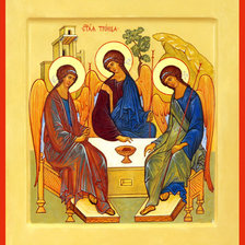 Оригинал схемы вышивки «Пресвятая Троица» (№263650)