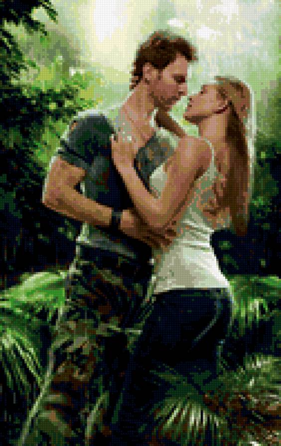 Военный роман в джунглях - мужчина и женщина, джунгли, военные, парень. девушка - предпросмотр