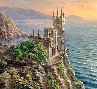 Ласточкино гнездо - море, замок, природа - оригинал