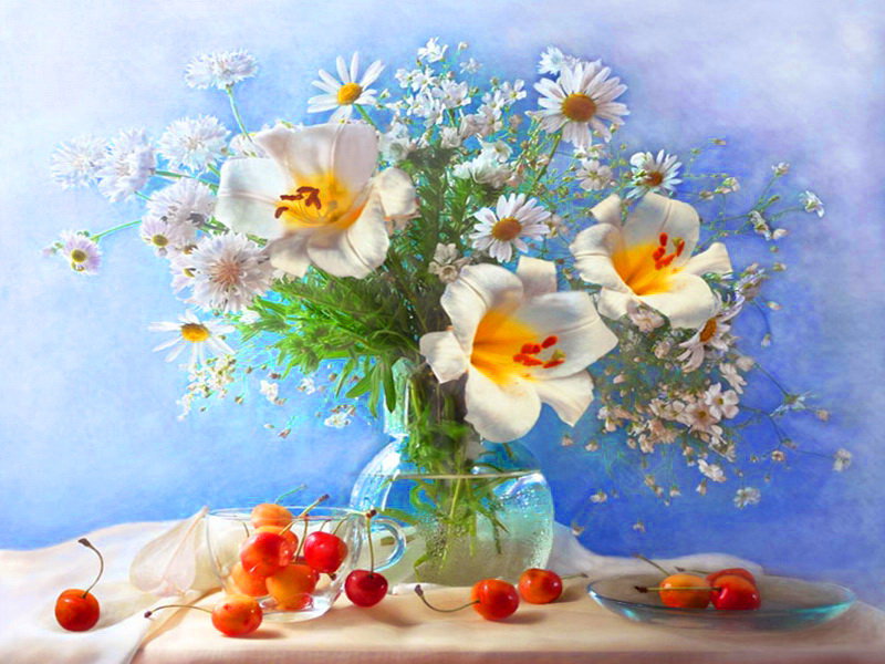 весенний букет - цветы - оригинал