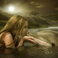 девочка и дельфин