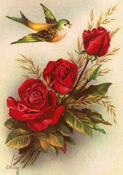 роза и птица - оригинал