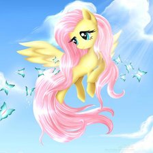 Схема вышивки «Fluttershy»