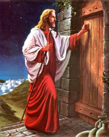 исус чука на вратата - оригинал