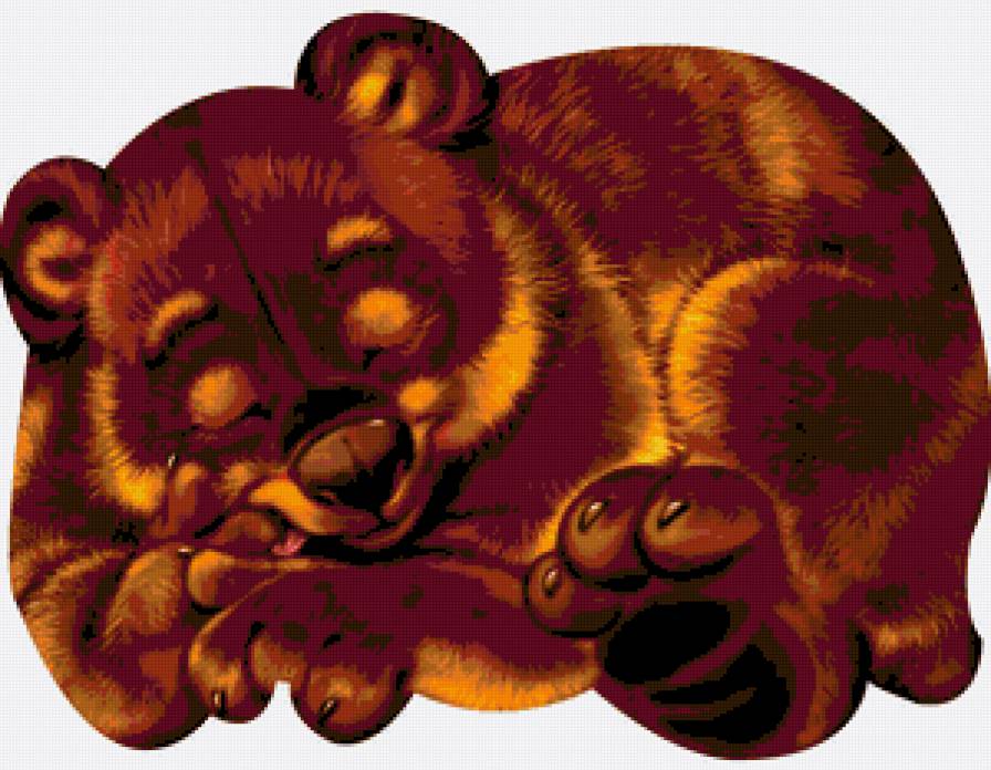 Сон медвежонка - животные, медведи - предпросмотр