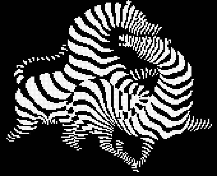 Зебры - арт - предпросмотр